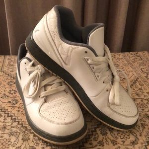 Nike Air Jordan Low  Lifestyle Shoes White Gray 12/10/14 799506-100.